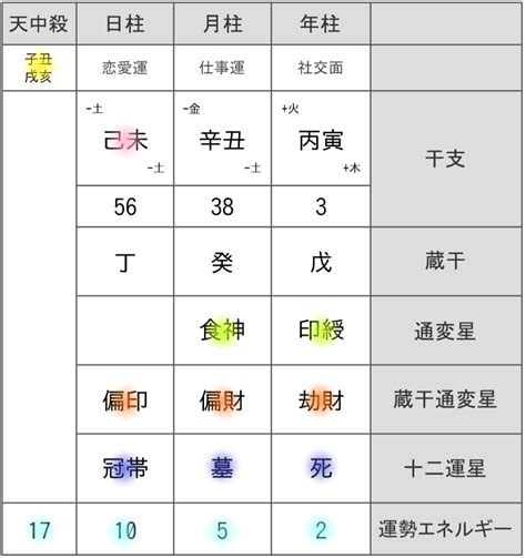 四柱推命 大運表|リアル四柱推命 無料命式鑑定・寿命占い・子供の数占い